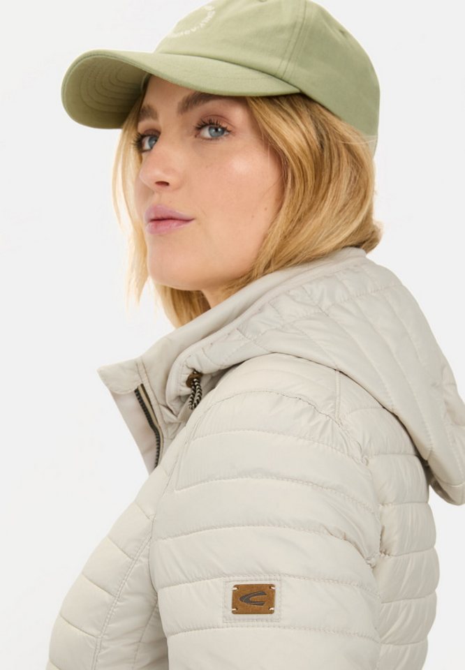 camel active Steppjacke aus recyceltem Polyamid Langarm Markenlogo – Bild 5 von 5
