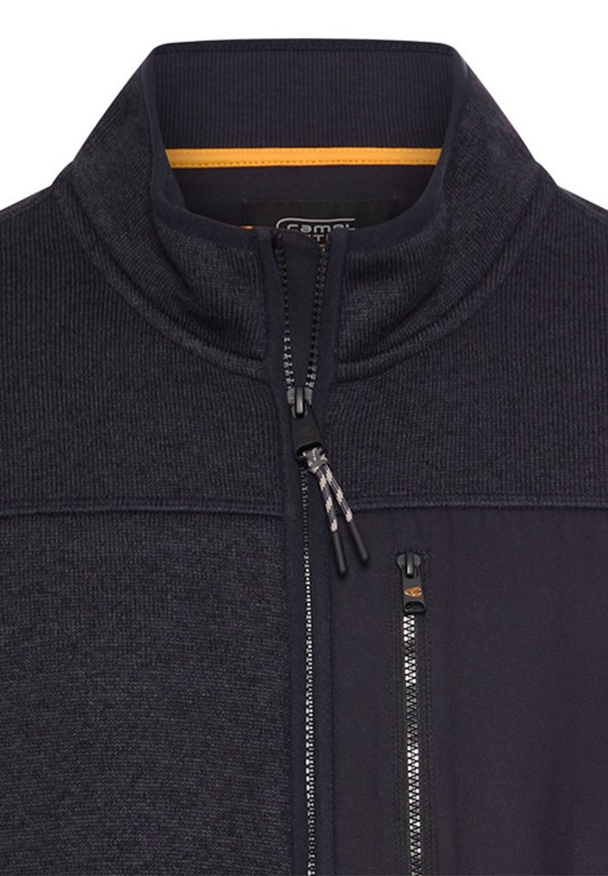 camel active Strickfleecejacke mit Stehkragen und Reißverschluss – Bild 3 von 4
