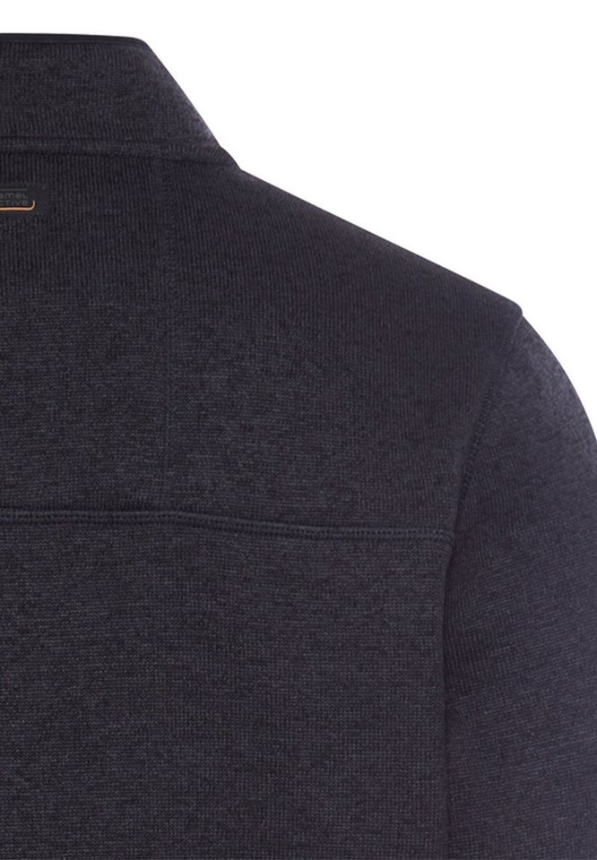 camel active Strickfleecejacke mit Stehkragen und Reißverschluss – Bild 4 von 4