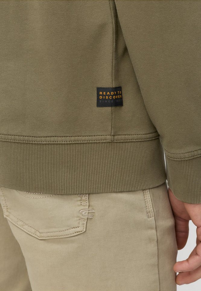 camel active Sweatjacke mit Kontrastdetails Langarm – Bild 5 von 5