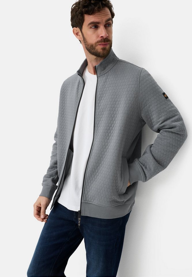 camel active Sweatjacke mit seitlichen Taschen Langarm – Bild 4 von 5