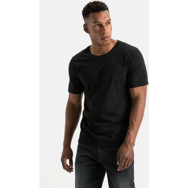 camel active T-Shirt aus reiner Baumwolle Kurzarm