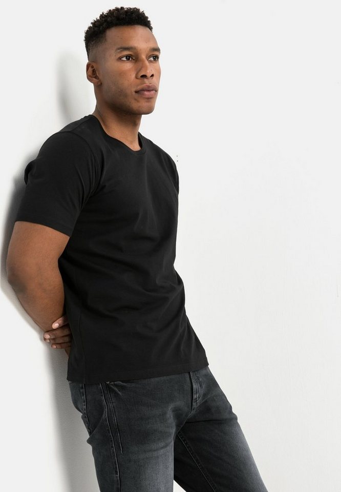camel active T-Shirt aus reiner Baumwolle Kurzarm – Bild 4 von 5