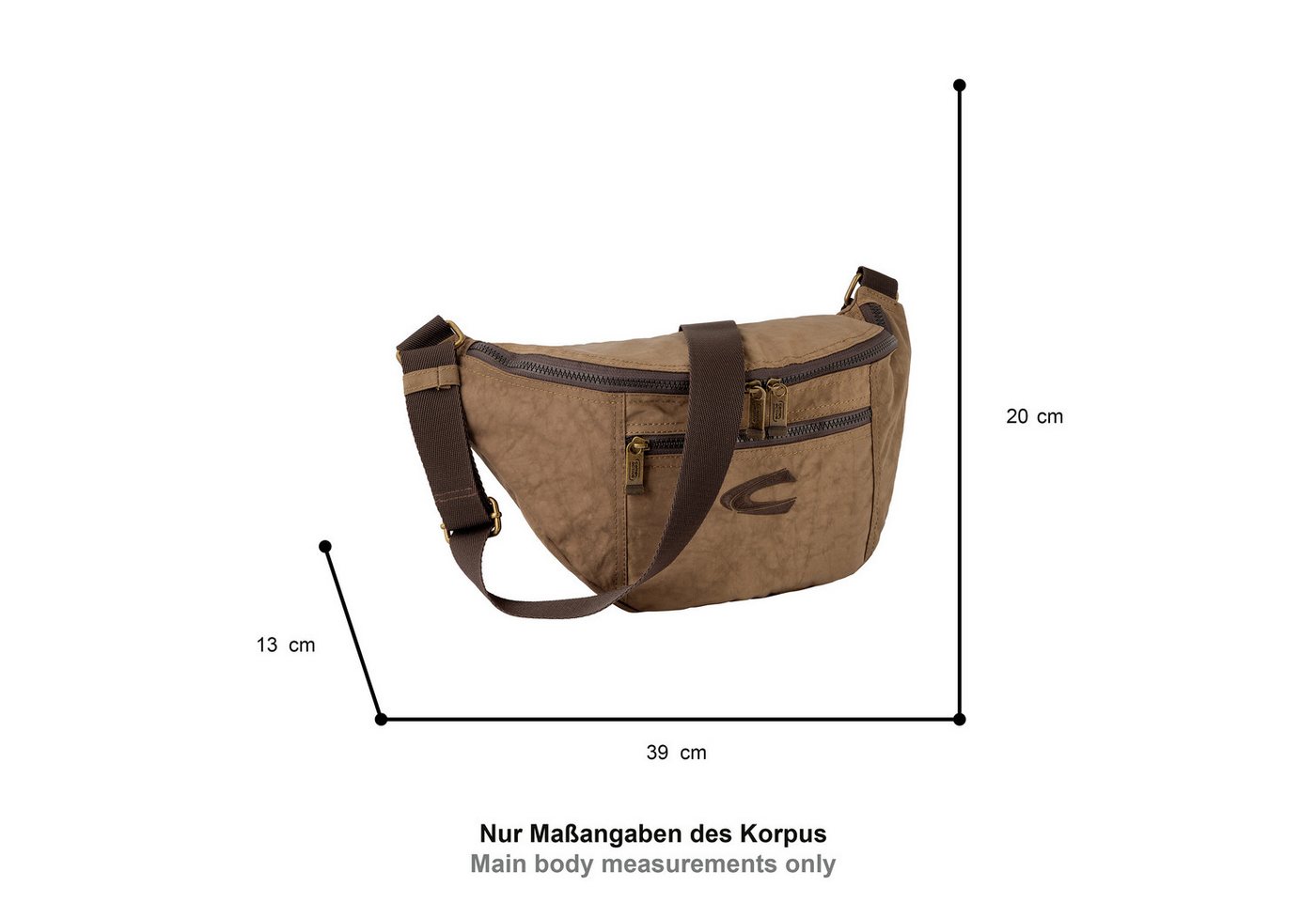 camel active Umhängetasche Journey, aus leichtem robusten Nylon, funktional perfekt für alle Lebenslagen – Bild 2 von 5