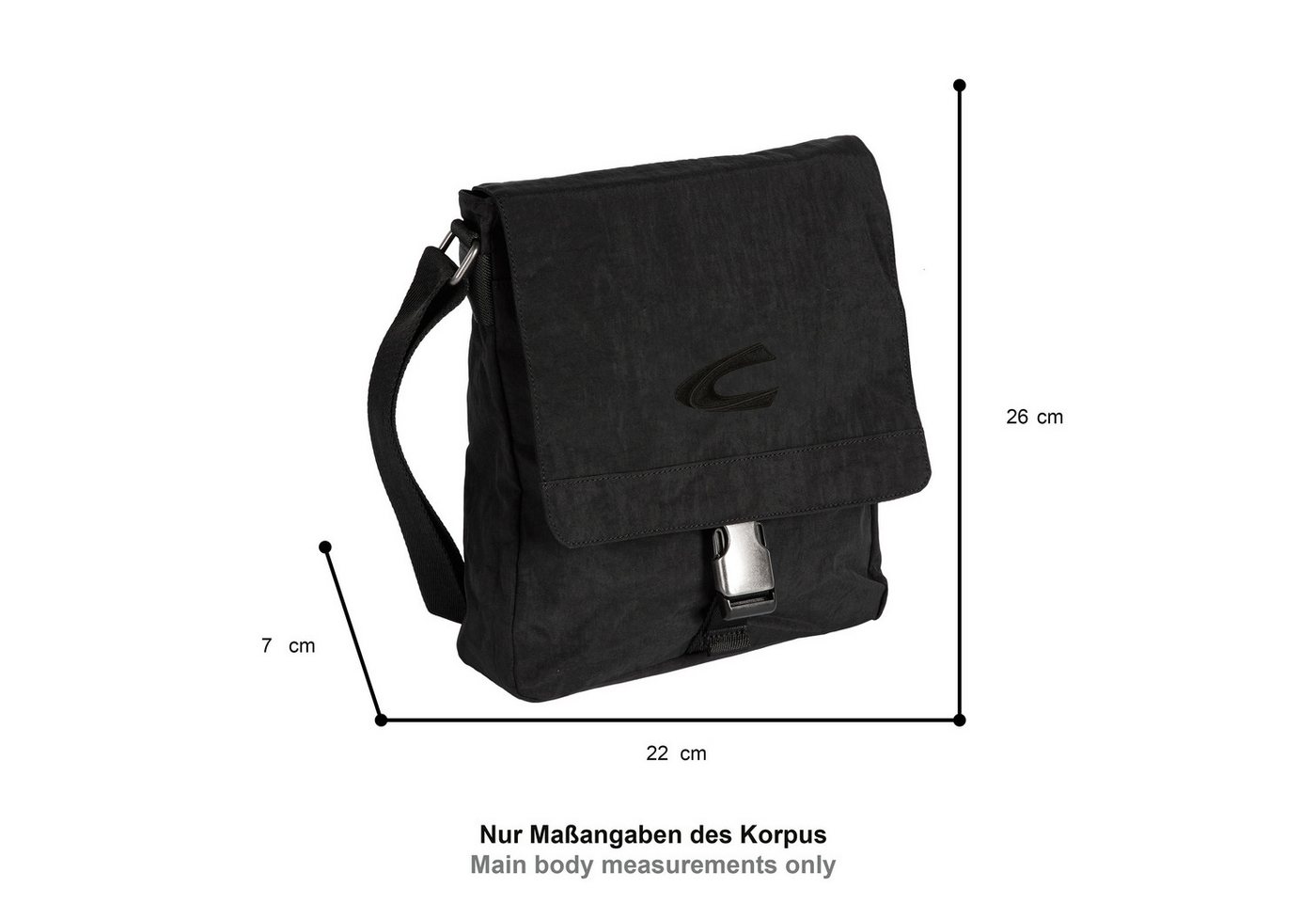 camel active Umhängetasche Journey, aus leichtem robusten Nylon, funktional perfekt für alle Lebenslagen – Bild 2 von 5