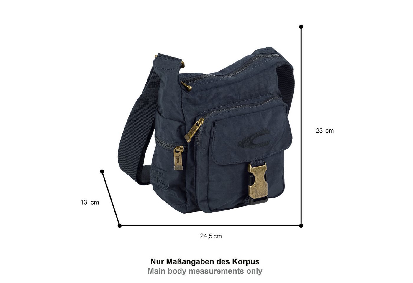 camel active Umhängetasche Journey, Herren Schultertaschuhe, Freizeittasche mit Logostickerei – Bild 2 von 5