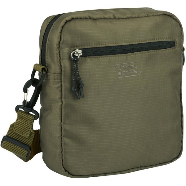 camel active Umhängetasche Shores (Set, 2-tlg., abnehmbare Reißverschlusstasche vorne), Ultraleicht mit sportiver Schnürung abnehmbare Pouch & Reflektdetails