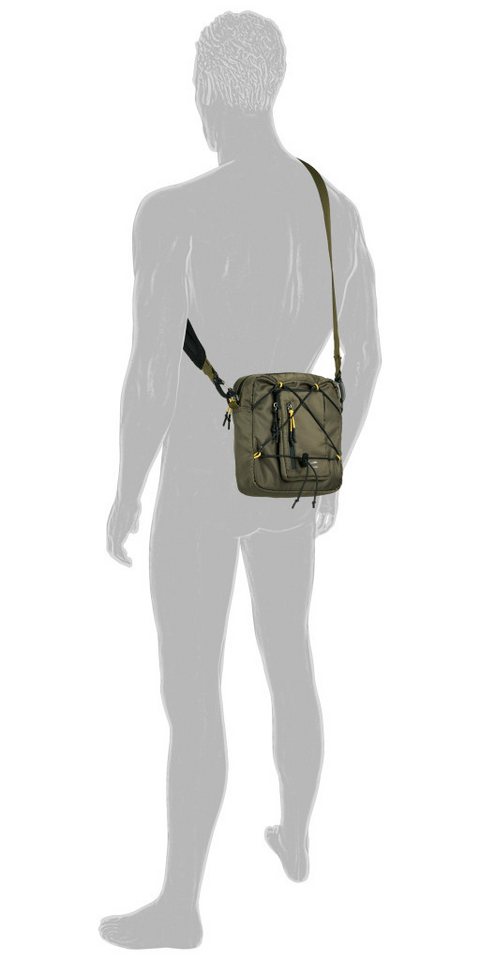 camel active Umhängetasche Shores (Set, 2-tlg., abnehmbare Reißverschlusstasche vorne), Ultraleicht mit sportiver Schnürung abnehmbare Pouch & Reflektdetails – Bild 3 von 5