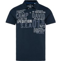 CAMP DAVID Herren Poloshirt (Navy, L)