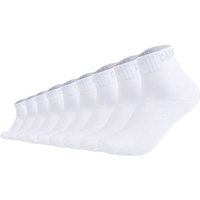 CAMP DAVID Herren Quartersocken, 9er Pack - Action-Mesh Cotton Quarter 9P, Logo, Größe 39-42 in Weiß