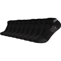 CAMP DAVID Herren Sneakersocken, 9er Pack - Action-Mesh Cotton Sneaker 9P, Logo, Größe 39-42 in Schwarz