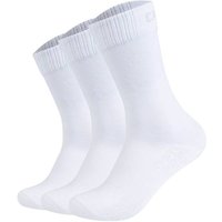 CAMP DAVID Herren Socken, 3er Pack - Action-Mesh Socks 3P, Logo, Baumwoll-Mix, Größe 39-42 in Weiß