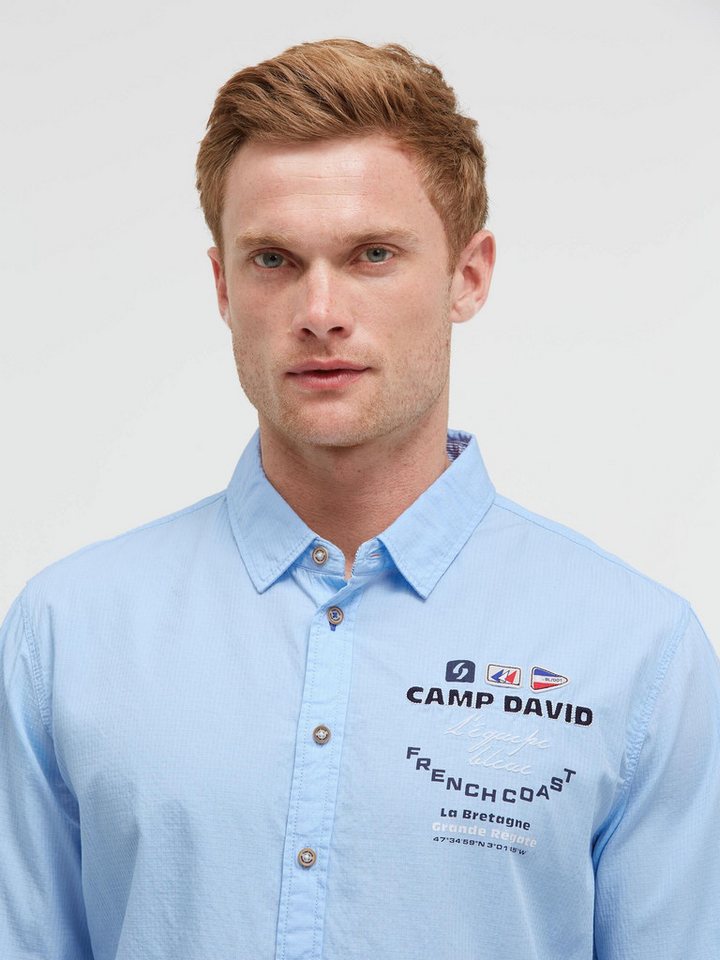 CAMP DAVID Langarmhemd mit Kentkragen – Bild 4 von 5