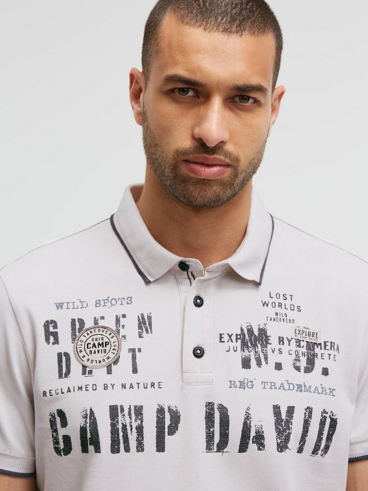 CAMP DAVID Poloshirt aus Baumwolle – Bild 4 von 5