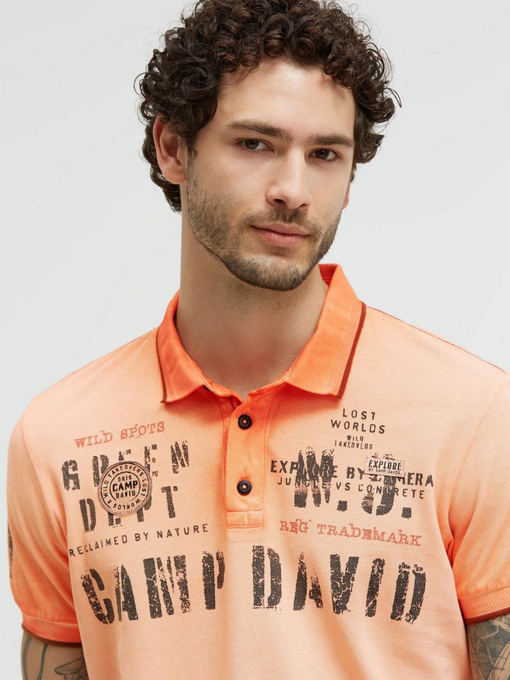 CAMP DAVID Poloshirt aus Baumwolle – Bild 4 von 5
