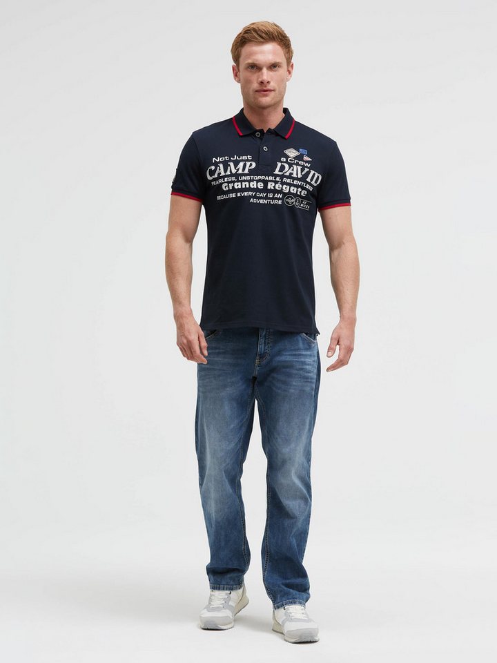 CAMP DAVID Poloshirt mit Baumwolle – Bild 3 von 5