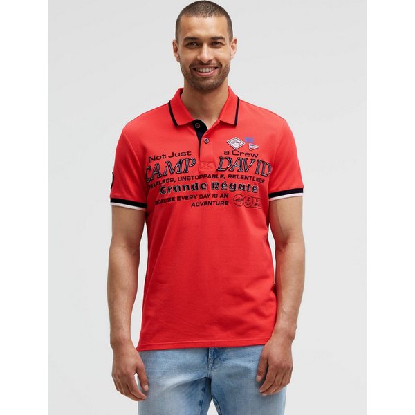 CAMP DAVID Poloshirt mit Baumwolle