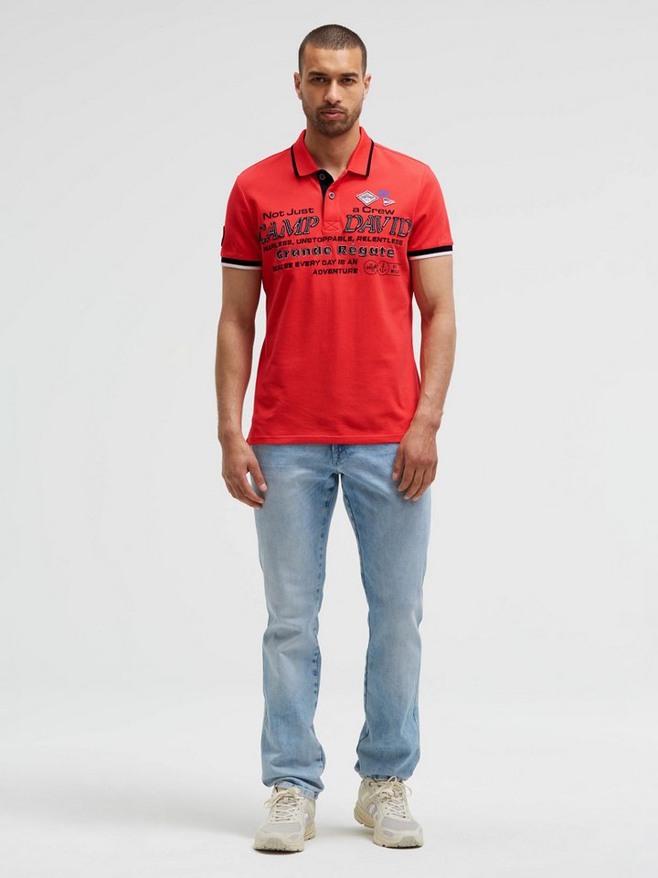 CAMP DAVID Poloshirt mit Baumwolle – Bild 3 von 5
