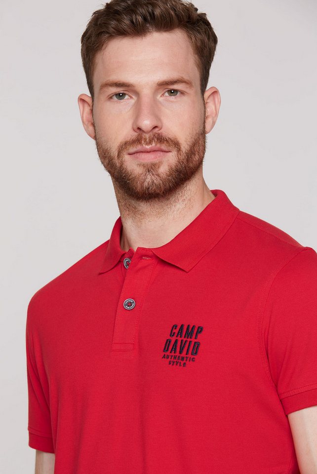CAMP DAVID Poloshirt mit Elasthan-Anteil – Bild 4 von 5