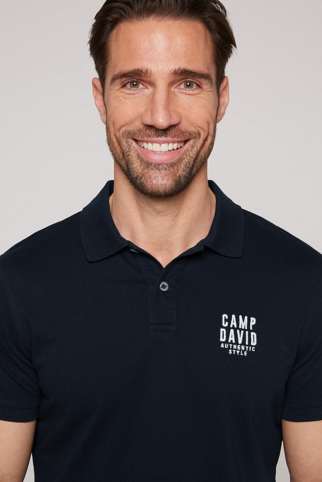 CAMP DAVID Poloshirt mit Elasthan-Anteil – Bild 4 von 5