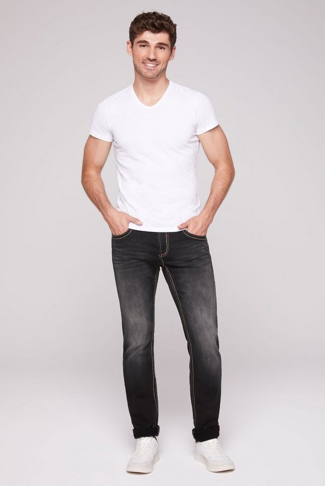 CAMP DAVID Regular-fit-Jeans mit Bleaching-Effekten – Bild 3 von 5