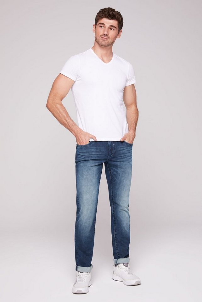 CAMP DAVID Regular-fit-Jeans mit Bleaching-Effekten – Bild 3 von 5