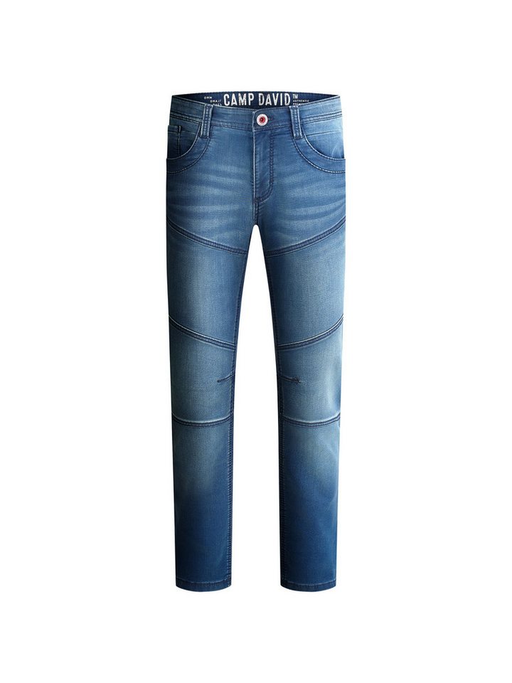 CAMP DAVID Regular-fit-Jeans mit Teilungsnähten – Bild 2 von 5
