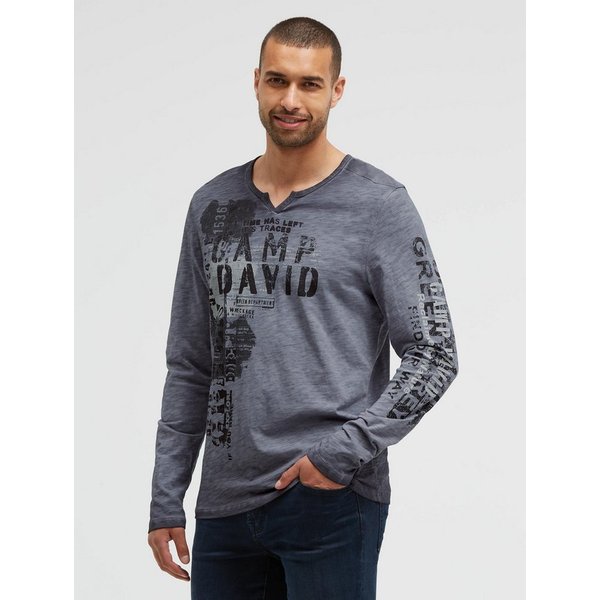 CAMP DAVID Rundhalsshirt aus Baumwolle