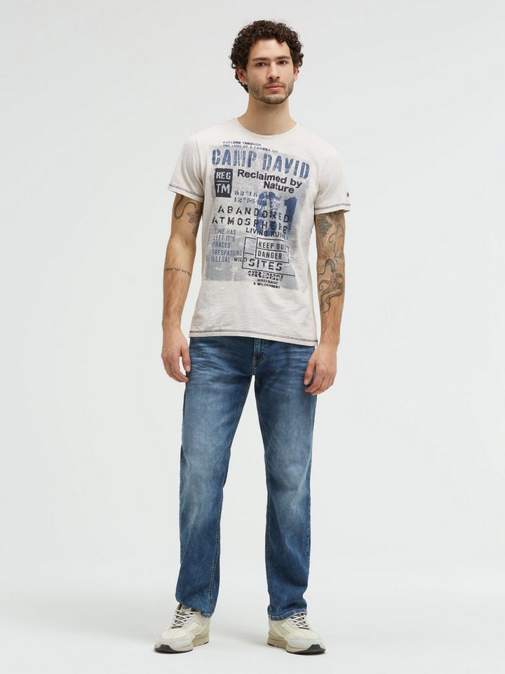 CAMP DAVID Rundhalsshirt aus Baumwolle – Bild 3 von 5