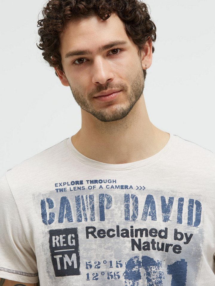 CAMP DAVID Rundhalsshirt aus Baumwolle – Bild 4 von 5