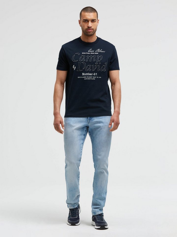 CAMP DAVID Rundhalsshirt aus Baumwolle – Bild 3 von 5