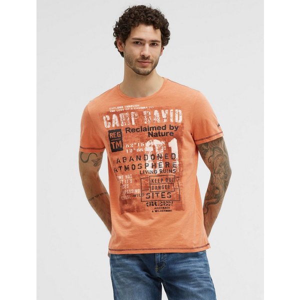 CAMP DAVID Rundhalsshirt aus Baumwolle