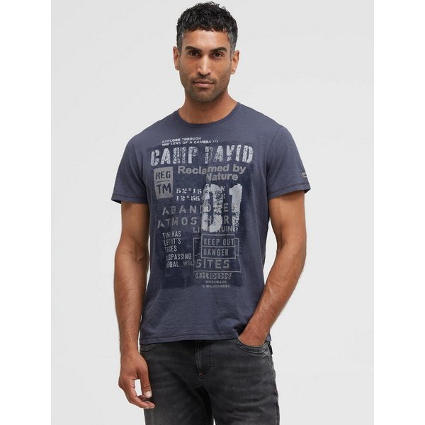 CAMP DAVID Rundhalsshirt aus Baumwolle