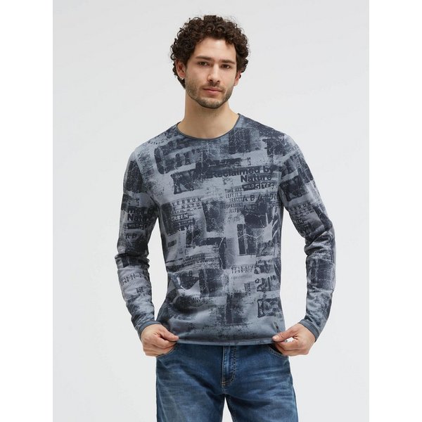CAMP DAVID Rundhalsshirt mit All Over-Print