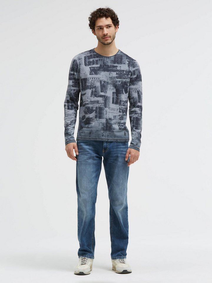 CAMP DAVID Rundhalsshirt mit All Over-Print – Bild 3 von 5