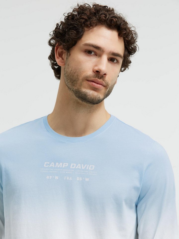 CAMP DAVID Rundhalsshirt mit Farbverlauf – Bild 4 von 5