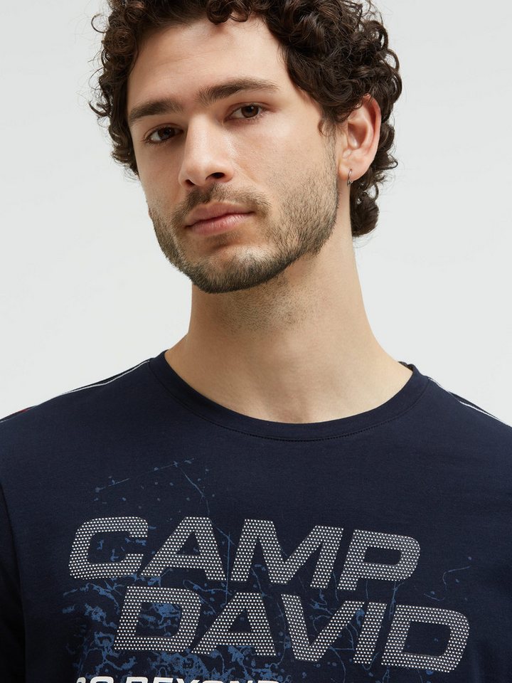 CAMP DAVID Rundhalsshirt mit Kontrastnähten – Bild 4 von 5