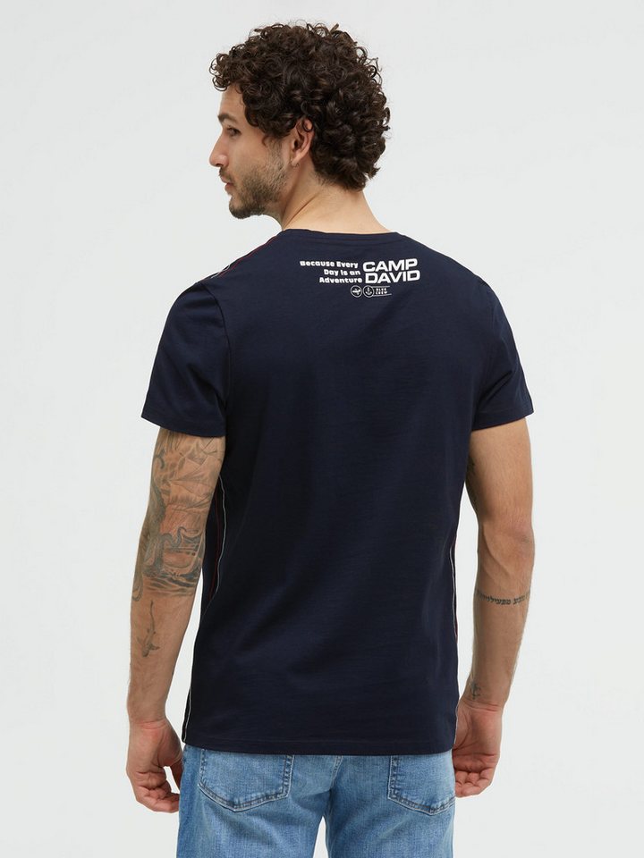 CAMP DAVID Rundhalsshirt mit Kontrastnähten – Bild 5 von 5