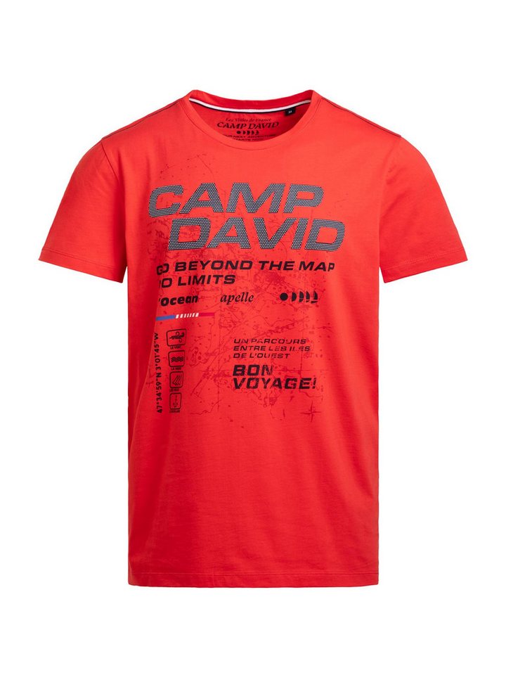 CAMP DAVID Rundhalsshirt mit Kontrastnähten – Bild 2 von 5