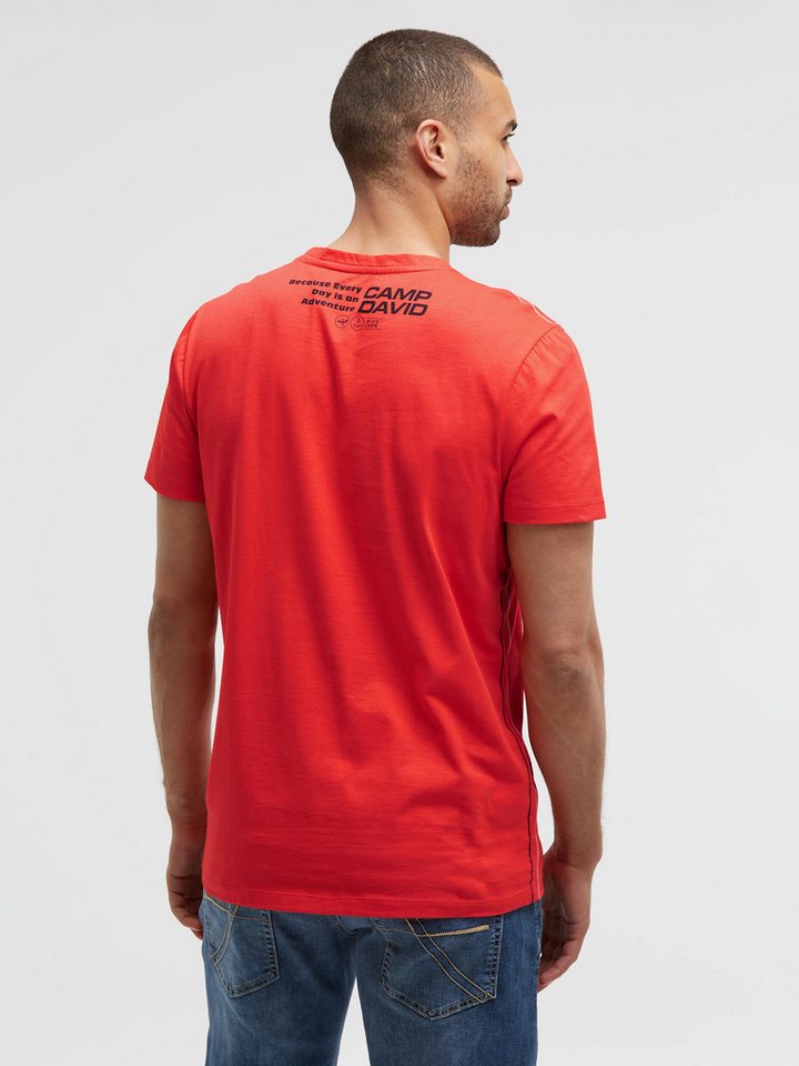 CAMP DAVID Rundhalsshirt mit Kontrastnähten – Bild 5 von 5