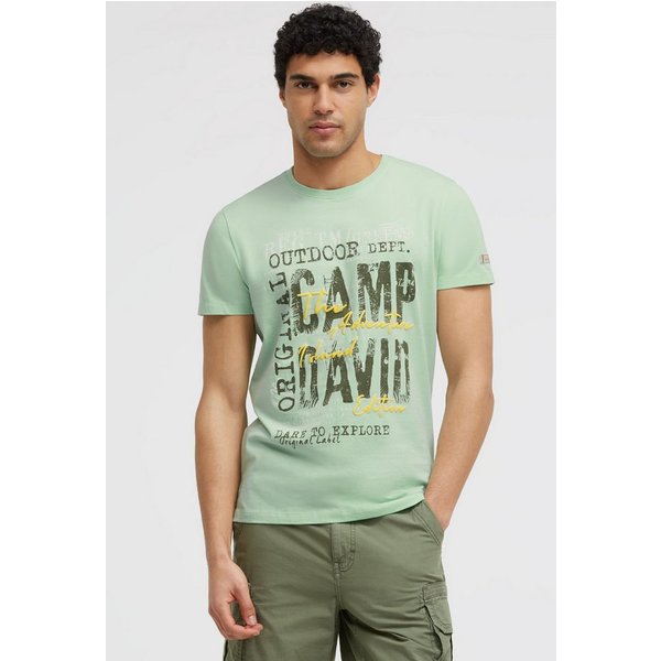 CAMP DAVID Rundhalsshirt mit Necktape