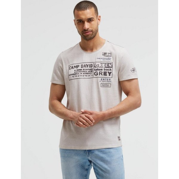 CAMP DAVID Rundhalsshirt mit Stickerei