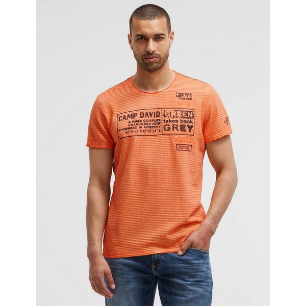 CAMP DAVID Rundhalsshirt mit Stickerei