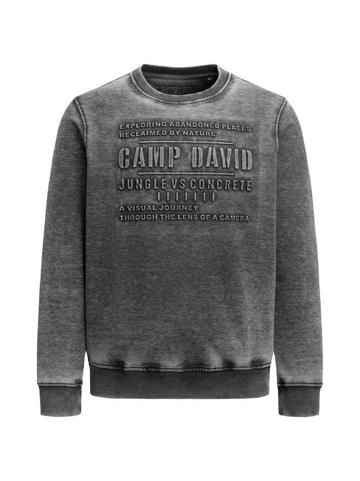 CAMP DAVID Sweater mit Ausbrenner-Effekten – Bild 2 von 5