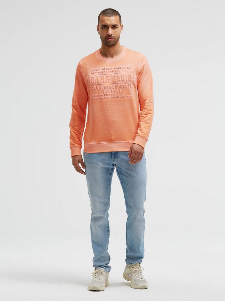 CAMP DAVID Sweater mit Ausbrenner-Effekten – Bild 3 von 5
