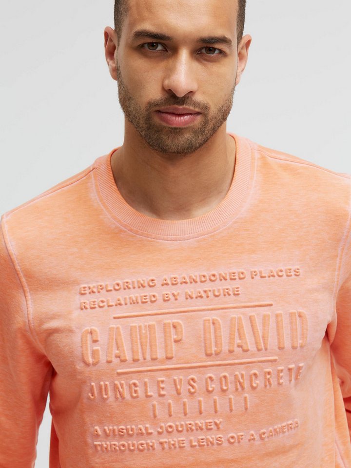 CAMP DAVID Sweater mit Ausbrenner-Effekten – Bild 4 von 5