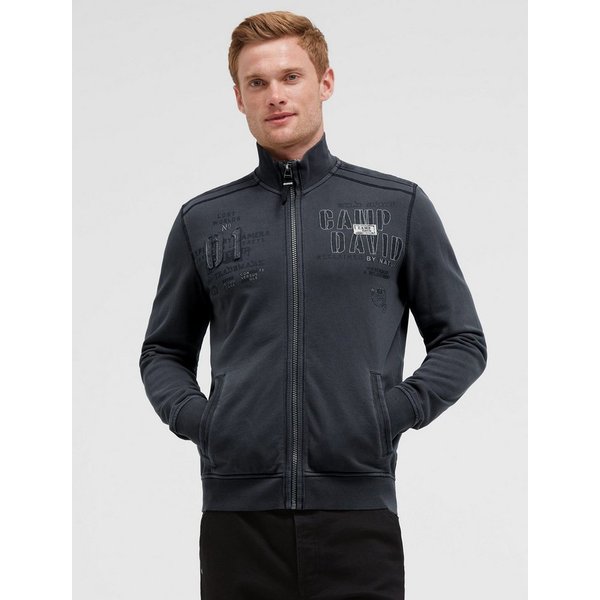 CAMP DAVID Sweatjacke mit Stehkragen