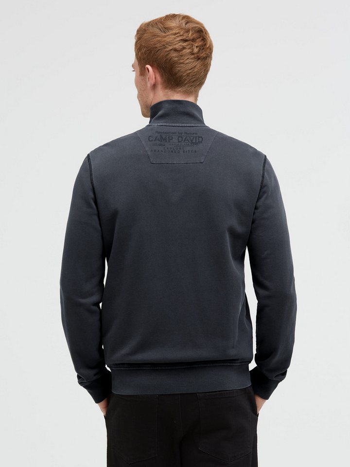 CAMP DAVID Sweatjacke mit Stehkragen – Bild 5 von 5