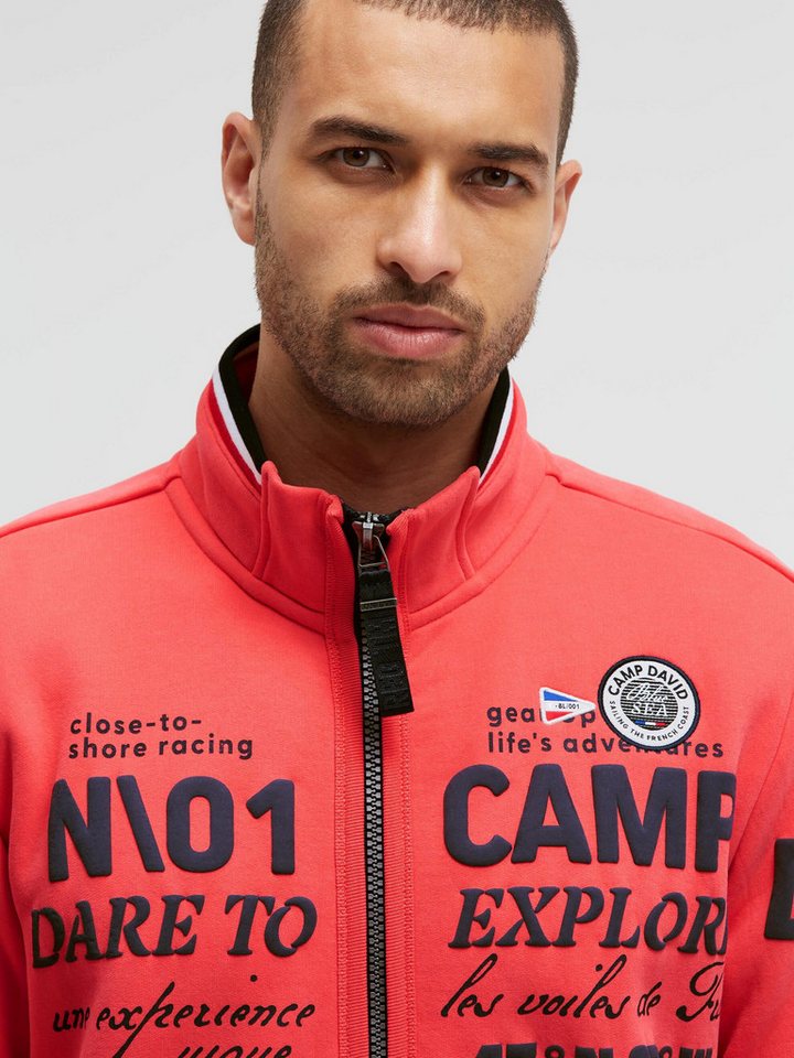 CAMP DAVID Sweatjacke mit weicher Innenseite – Bild 4 von 5