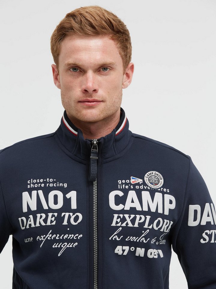 CAMP DAVID Sweatjacke mit weicher Innenseite – Bild 4 von 5
